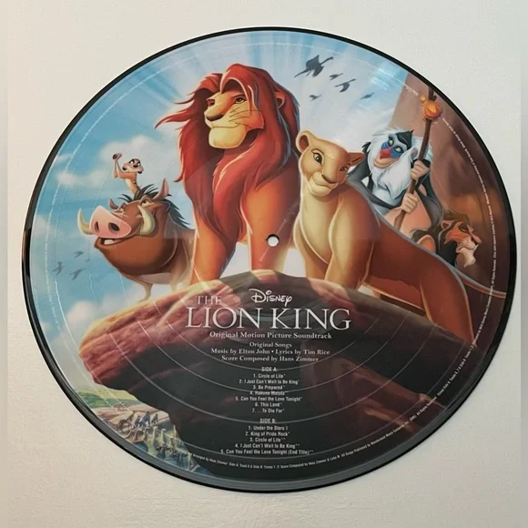 SALE! Lion King Vinyl Record - Picture 3 of 6